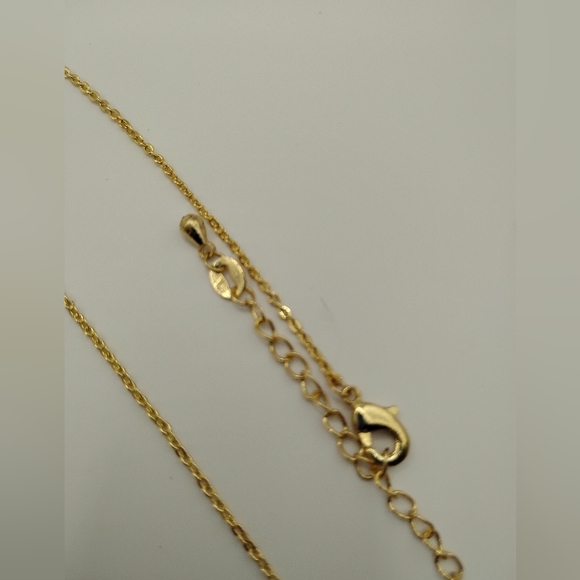 Louis Vuitton Gold and Pink Authentic Pendant On Stainless Steel Necklace - Picture 3 of 3